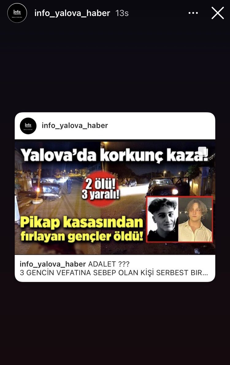 Bu nasıl adalet??? 3 gencin ölümüne sebep olan kişi serbest bırakılmış NEDEN??? <a href="/yalovavaliligi/">T.C. Yalova Valiliği</a> <a href="/adalet_bakanlik/">T.C. Adalet Bakanlığı</a>