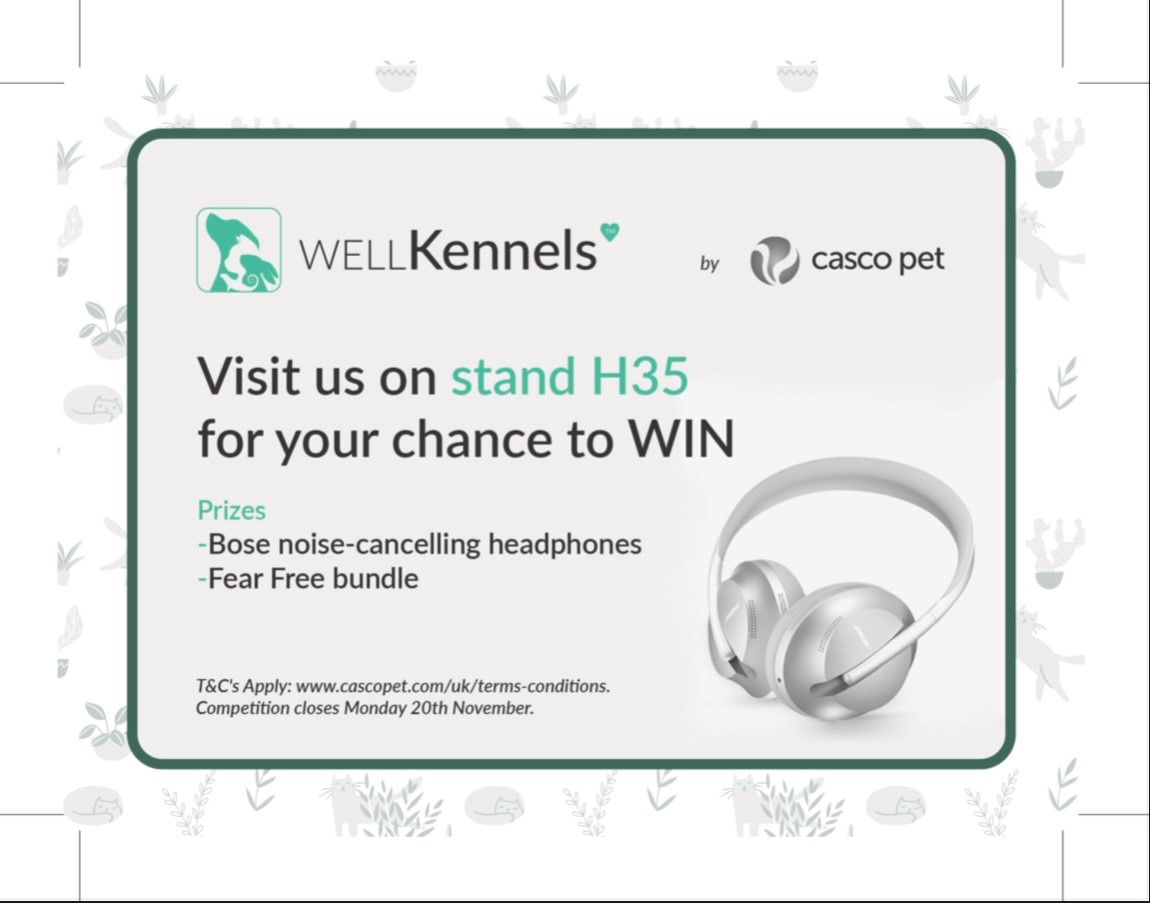 🎉 Join us at the #LondonVetShow, Nov 16th-17th! 📅

Explore our new WELLKennels at Stand H35 for your chance to WIN!

#CASCOPet #FreePrize