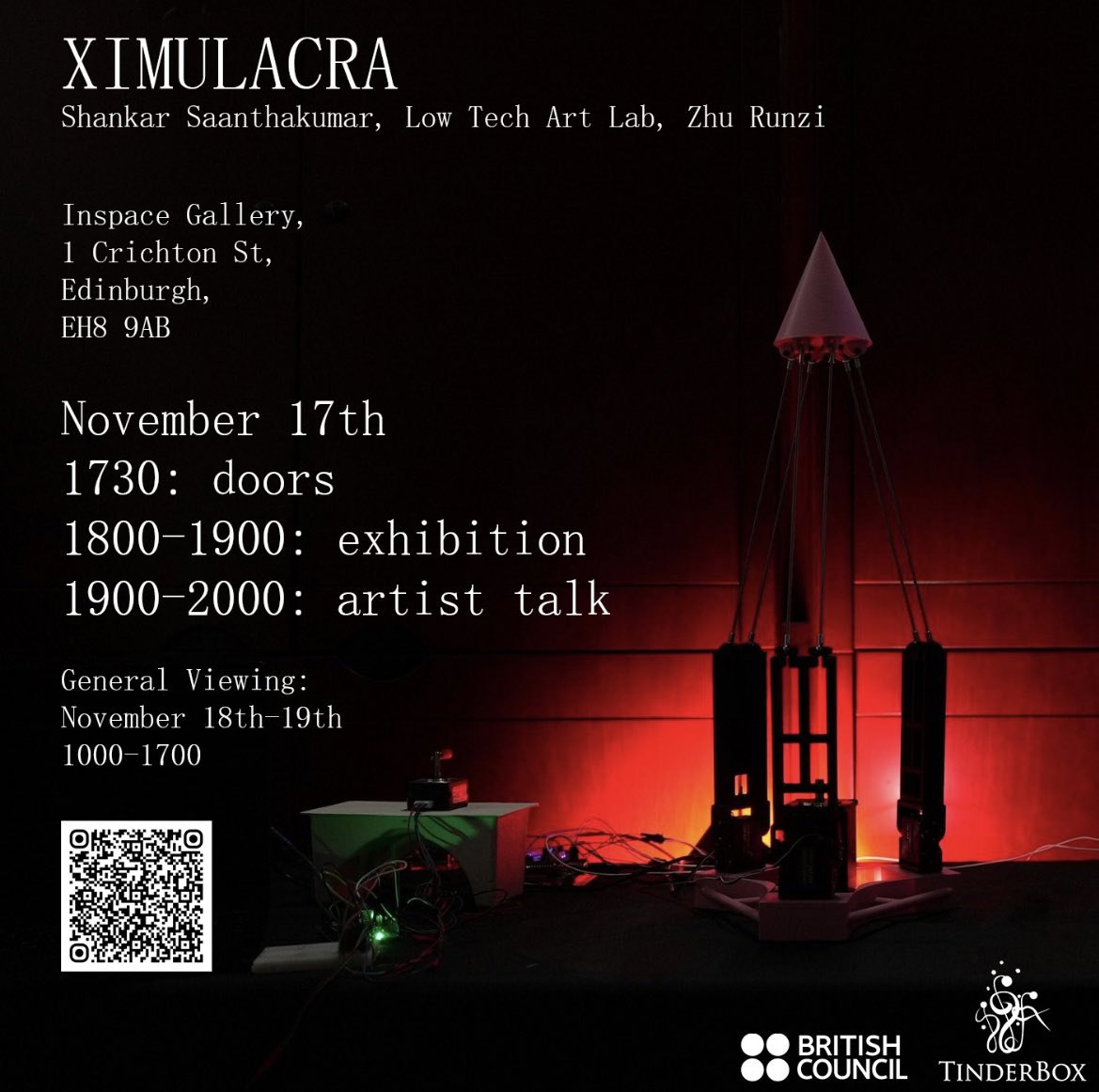 📢As one of projects supported by #ConnectionsThroughCulture, we are inviting you to join @SSaanthakumar’s new Exhibition #Ximulacra in Edinburgh this November! Find more details below⬇️