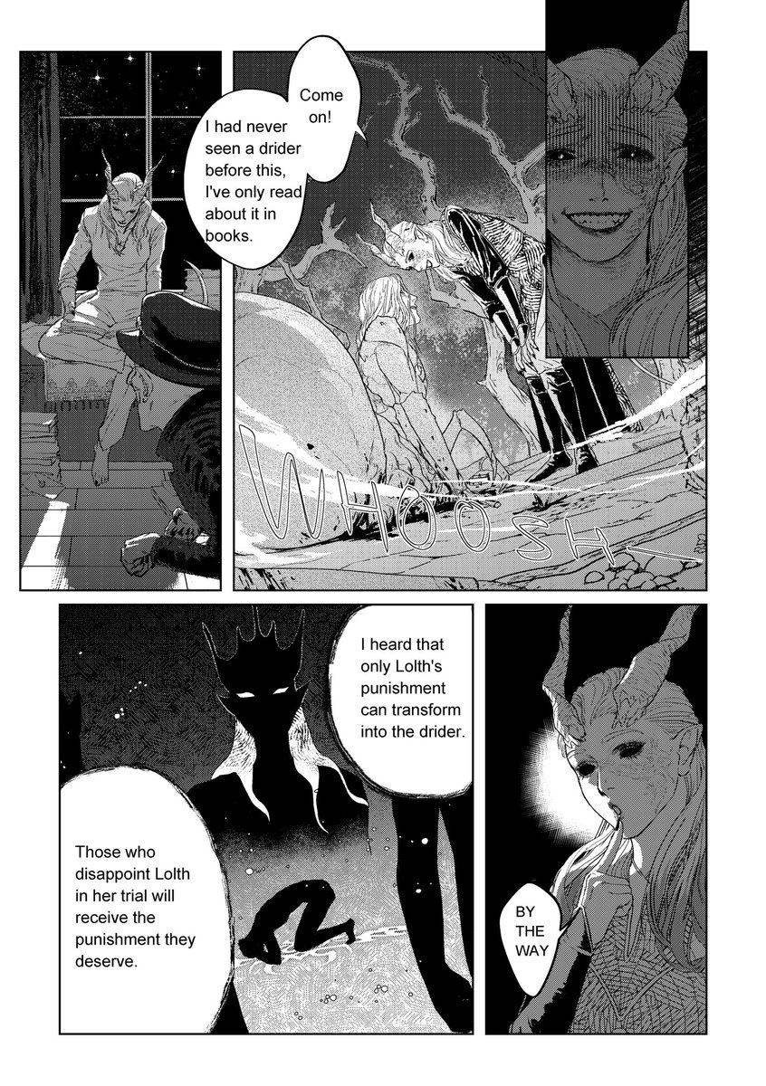 #BaldursGate3 
Dark Ugre x Kar'niss fan-made comic
⚠️This comic may contain graphic violence and gore
⚠️Read from right to left, and from top to bottom
Chinese version can be read in weibo↓
weibo.com/7364158800/496…
Thanks for reading! Hope you enjoy it
(1/5)