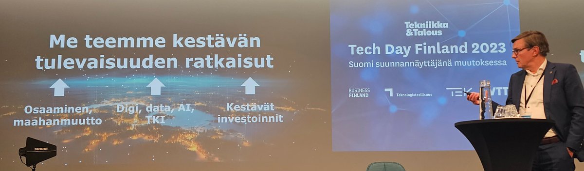 Teknologiateollisuuden kolme pointtia

1. Osaaminen, maahanmuutto +
2. Digi, data, AI, TKI +
3. Kestävät investoinnit

-> kasvua, tuottavuutta, investointeja, kilpailukykyä, kädenjälkeä

HUOM! Ks. vielä kohta 1.

<a href="/JaakkoHirvola/">Jaakko Hirvola</a> 
#kasvu #maahanmuutto