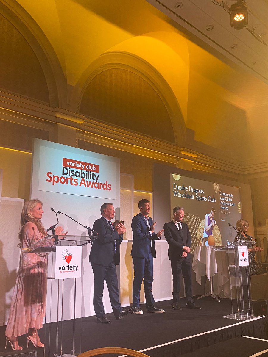 Inspirational evening hosting the <a href="/VarietyGB/">Variety, the Children’s Charity</a> first ever Disability Sports Awards with my fabulous Co-host <a href="/adamhillscomedy/">Adam Hills</a>.  Great opportunity to champion and celebrate some of our talented sportsmen and women <a href="/premierleague/">Premier League</a> @GBSnowsport <a href="/BritishRowing/">British Rowing</a> <a href="/Channel4/">Channel 4</a> <a href="/ParalympicsGB/">ParalympicsGB</a>