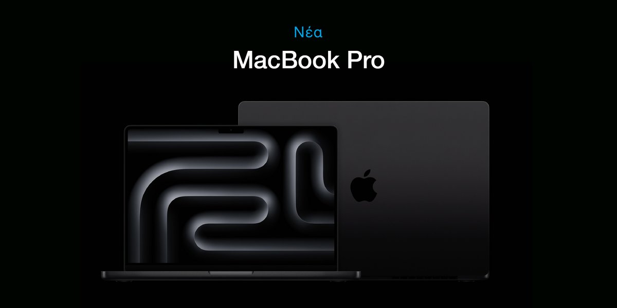 iSquareSA's tweet photo. Η Apple ανακοίνωσε σήμερα τα νέα MacBook Pro 14’’ και 16’’ ενισχυμένα με τους νέους Μ3, Μ3 Pro ή Μ3 Max chip και το νέο iMac με Μ3 chip! Αναμένονται σύντομα. #M3 #MacBookPro # iMac #AppleEvent https://t.co/nVrEY2PDMs