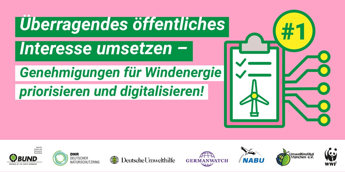 Zwischen Antrag zur Genehmigung &amp; Bau einer Windenergieanlage vergehen teilweise Jahre. Das gefährdet die #Energiewende &amp; das Ziel Klimaneutralität in 🇩🇪!

Die 🚦 muss dringend Maßnahmen ergreifen, um Genehmigungsverfahren effizienter zu gestalten und zu beschleunigen. #Windwoche