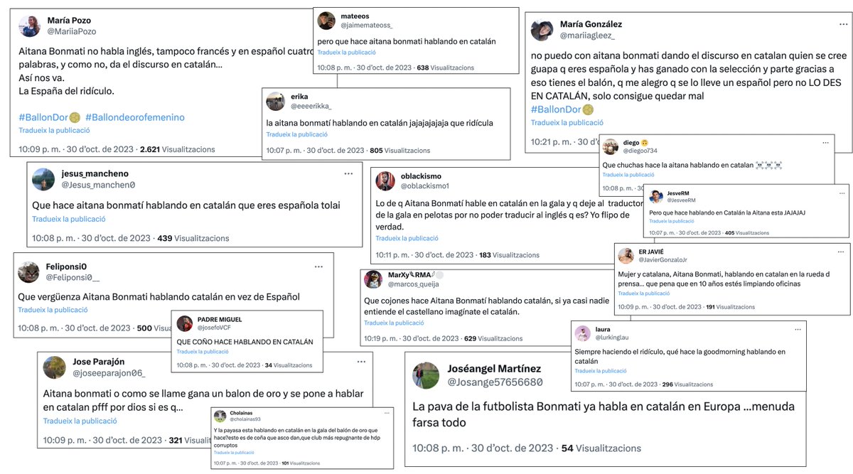 alexsnclmnt's tweet image. Aitana Bonmatí: fa un discurs en català
Els espanyols:
