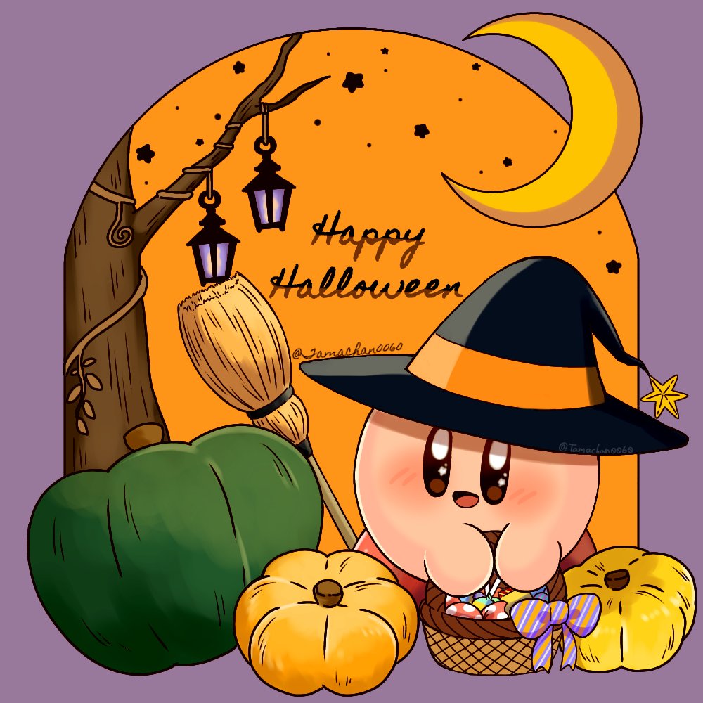 halloween hat witch hat broom crescent moon no humans food  illustration images