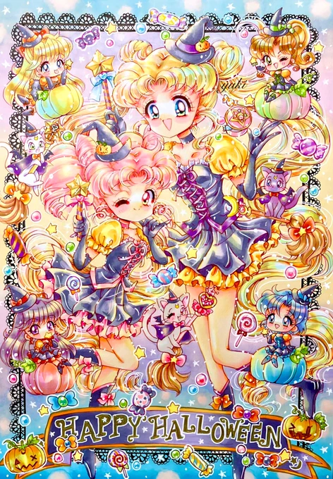 セラムンハロウィン  #ハロウィン絵 #SailorMoon