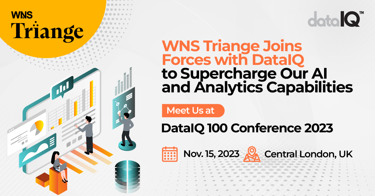 wnsholdings's tweet photo. #WNSTriange is delighted to forge a dynamic alliance with DataIQ, setting the stage for our participation at the #DataIQ100 Conference 2023. Together, we are set to supercharge decision-making by leveraging #data and #analytics. Learn more: https://t.co/wB72aXNfFd https://t.co/M9YMRdtVku