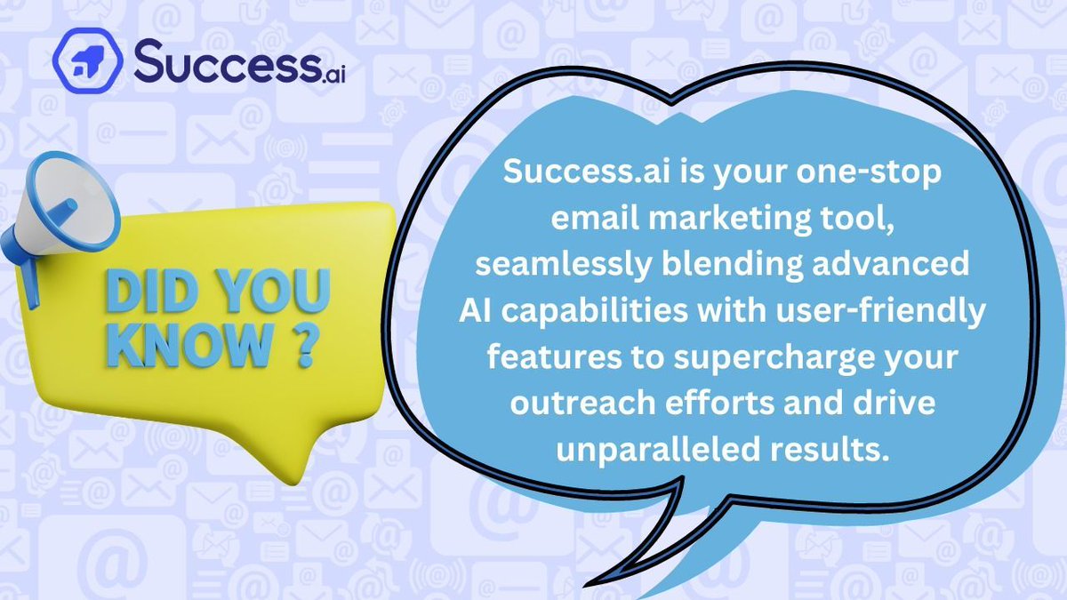 Anasbal047718's tweet photo. Ever wondered how businesses like yours are reaching every buyer on the planet? Dive into the world of https://t.co/pgZ6nCDNqA , where your leads, meetings, and revenue are transformed through AI-powered cold emails. Let's explore
#SuccessAI #ColdEmailMagic #BusinessGrowth https://t.co/F0rx01ZBb5