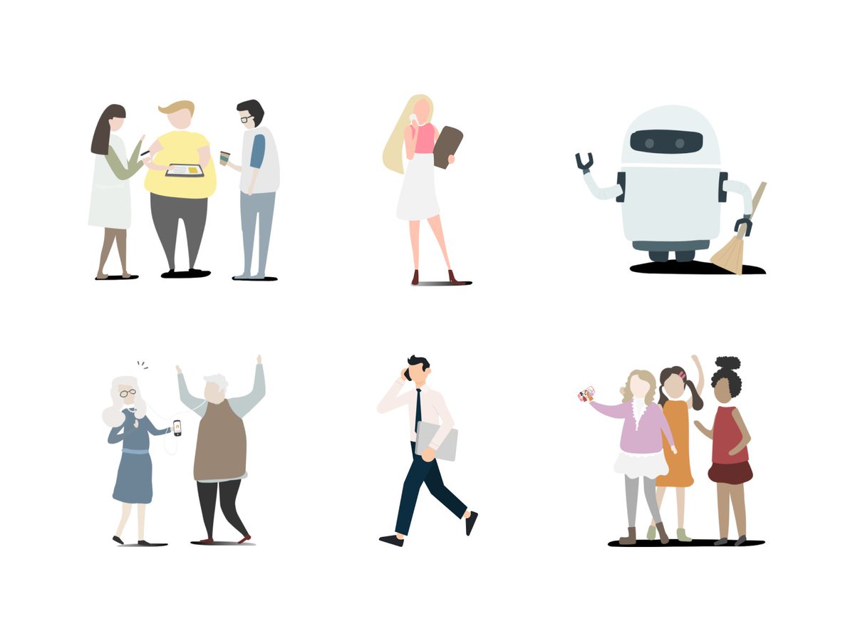 Infuse an extra dose of charisma into your creative projects with these enchanting characters. Kudos to <a href="/PavanKondapuram/">Pavan Kondapuram</a> for sharing these 77  elegantly simple, yet devilishly imaginative illustrations.

Download them under the CC Attribution license ⬇️ iconduck.com/sets/character…