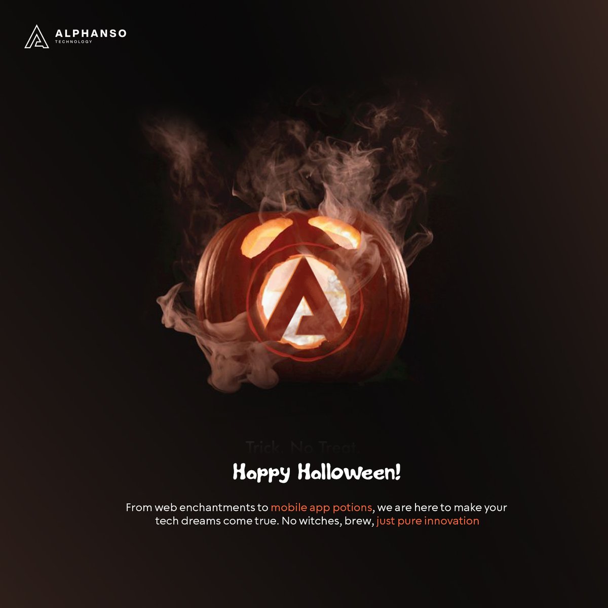 🌌🔥 Step into the realm of tech enchantment this Halloween with Alphanso Technology! 🍿👻

From coding spells to software wizardry, we've got the IT magic you've been waiting for. Embrace innovation, no tricks, just treats! 🎃👾🌕

#HappyHalloween #halloweenwishes #Halloween2023