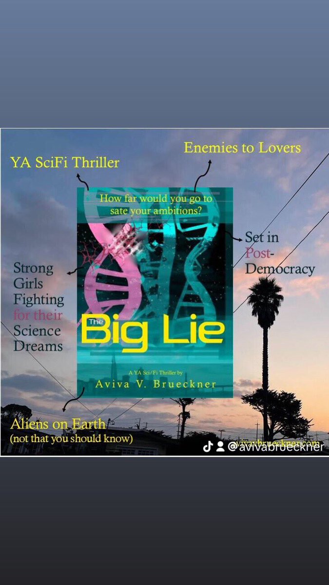 TODAY! My #YA #SciFi #Thriller The Big Lie is out. 

Read it. Tell me what you think. 

amazon.com/dp/B0C3BNY68X

#booktok #readingasresistance #postdemocracy #girlsinscience #enemiestolovers #California #dystopian