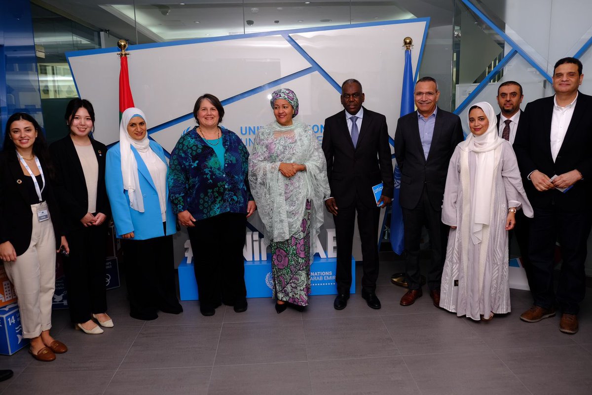 unwomenuae's tweet image. United Nations directors in the UAE had the pleasure today of meeting @AminaJMohammed , Deputy Secretary-General of the United Nations at #PreCOP to discuss the priorities and efforts of the United Nations organizations in @COP28_UAE