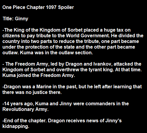 OPspoiler on X: One Piece Chapter 1061 Spoiler #ONEPIECE #ONEPIECE1061   / X