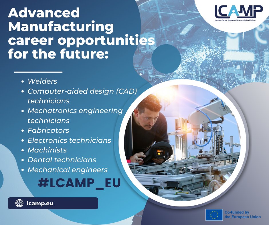 🤖How do you imagine the future of the #AdvancedManufacturing in Europe &amp; beyond?

🤝EARLALL is working on the future of the #AM with +20 partners. 

🛜Through <a href="/LCAMP_CoVEs/">LCAMP</a> we are building together a platform for learners &amp; companies to connect. 

lcamp.eu