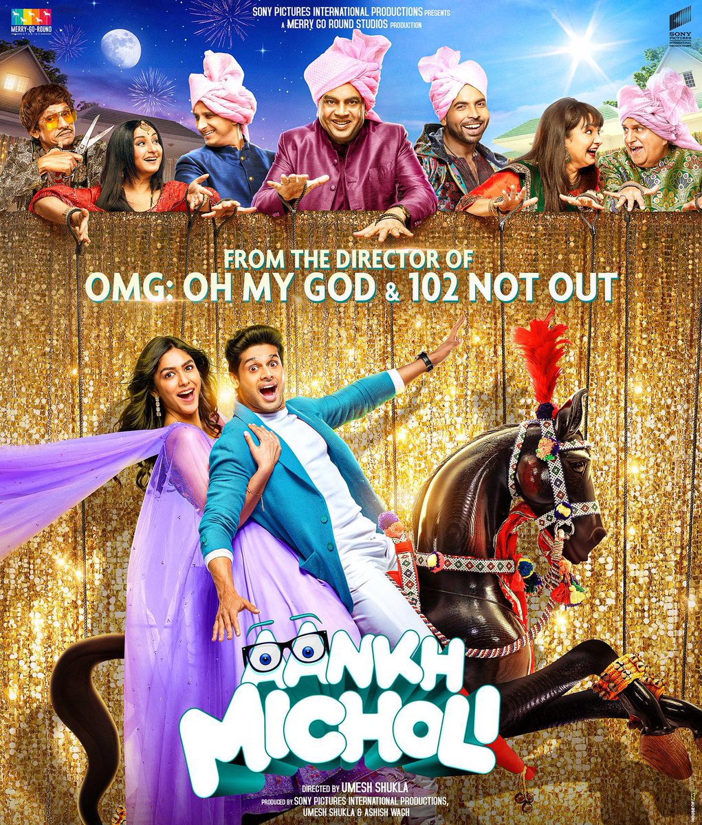 🎉 After a long wait, #AbhimanyuDasani and #MrunalThakur are all set to entertain us in the family comedy #AankhMicholi, directed by the talented #UmeshShukla, known for “#OMG - Oh My God.” With a stellar cast including #PareshRawal, #SharmanJoshi, and #DivyaDutta, the movie is