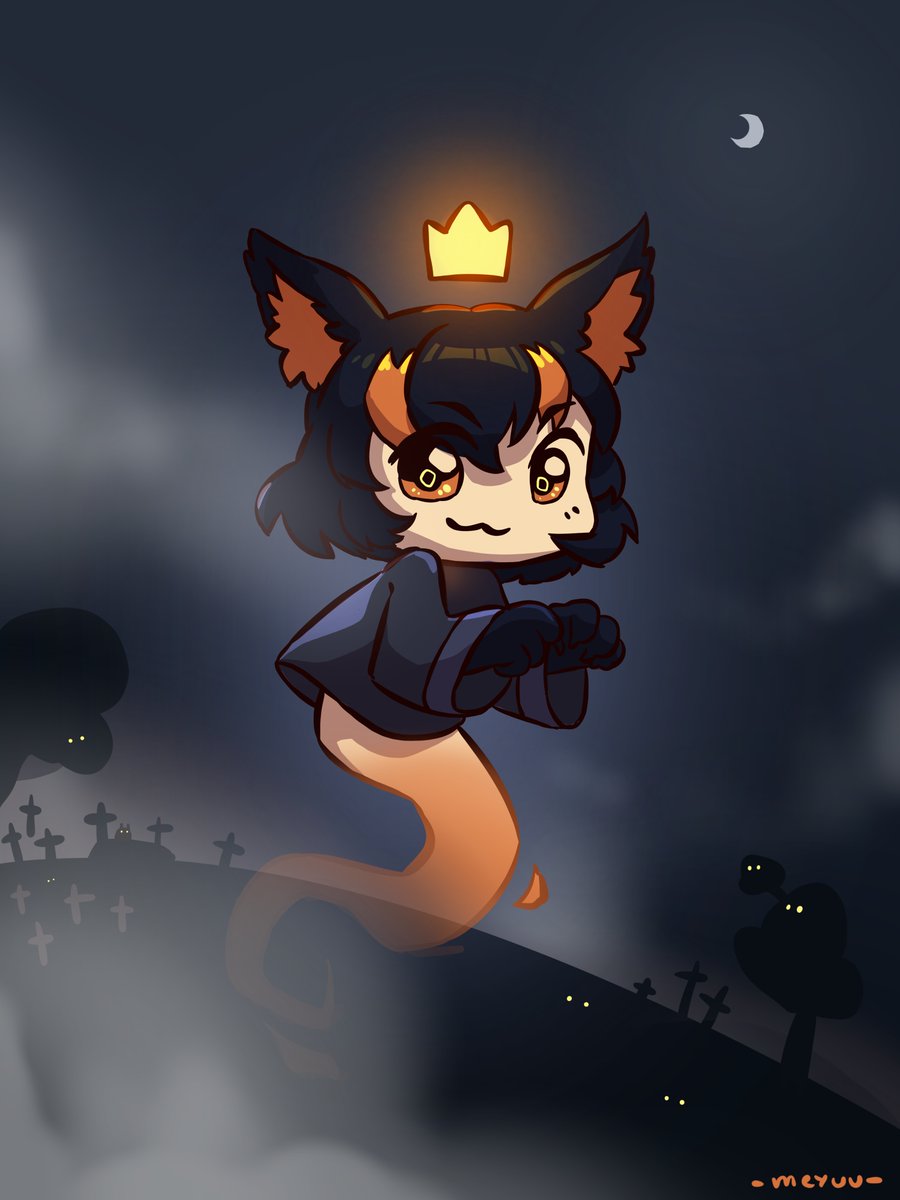 WolfkaVTuberFR's tweet photo. Booooo~~🐺👻

Joyeuse fête de l'halloween èwé/

Pour fêter ça, j'ai changé ma couleur et je suis devenu un fantôme pour vous hanter >:3

🎨: @Meyuuart https://t.co/sJjNCxkyC5