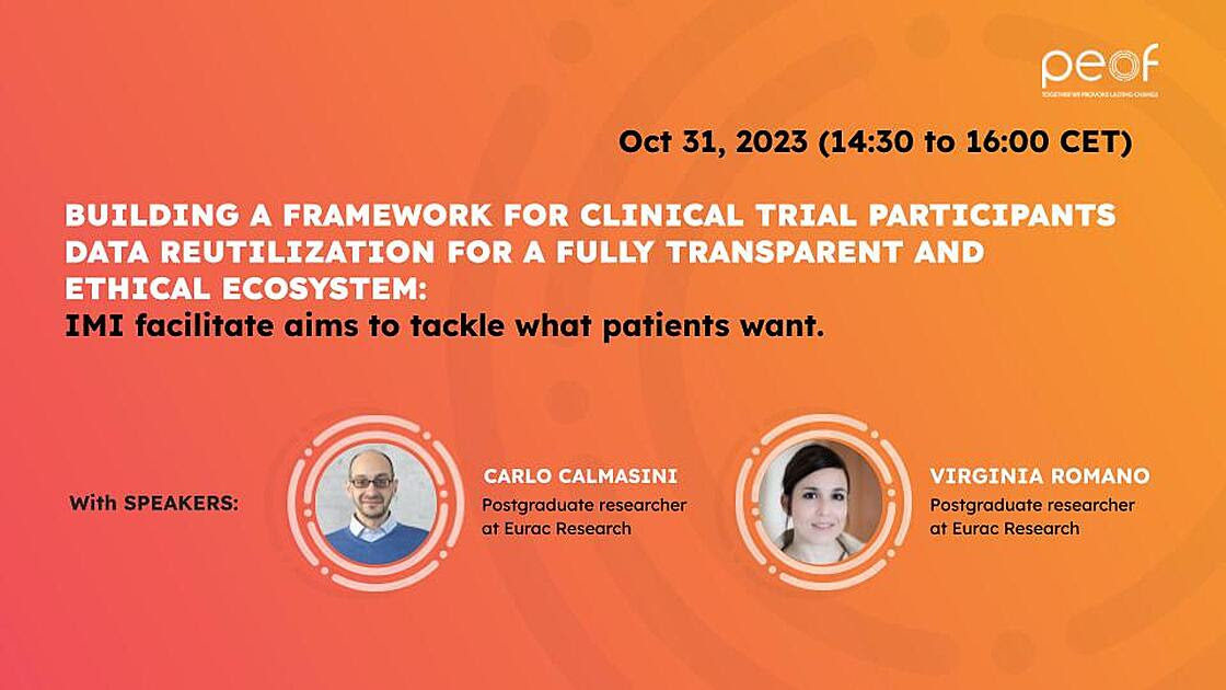 Join the TODAY #virtual PEOF session at 14:30 CET📆 Explore the IMI #FACILITATE project and how it is building an ethical framework that puts patients at the center while ensuring data privacy and data reutilization. ✅Register now bit.ly/3M96zOS @PFMDwithPatient