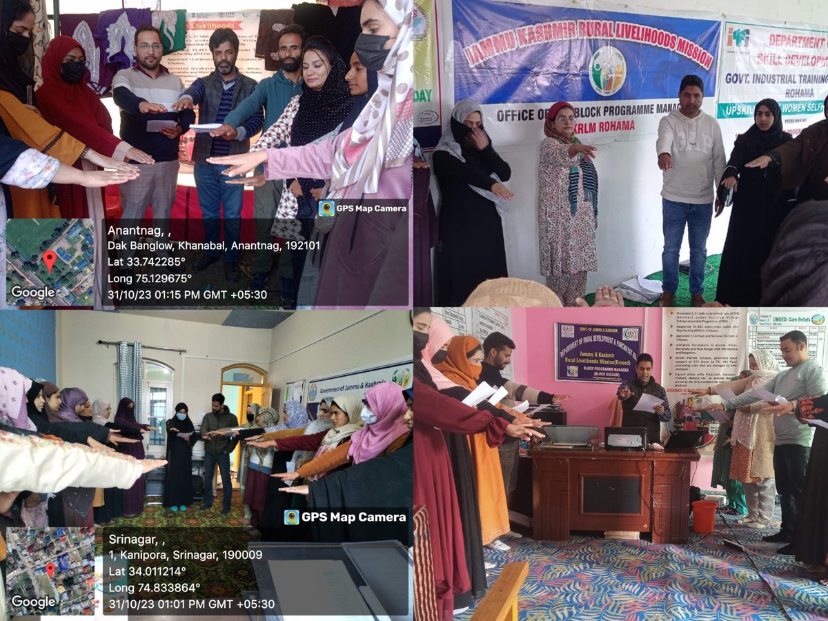 JK_NRLM's tweet photo. Officers /officials of the Jammu Kashmir Rural Livelihoods Mission  took Ekta pledge on the ocassion of #NationalUnityDay  #RashtriyaEktaDivas2023 to  reaffirming their commitment to the unity &amp; diversity of our great nation.@OfficeOfLGJandK
@indukanwal @mandeep082 @diprjk @ANI https://t.co/18xFGUWzyI