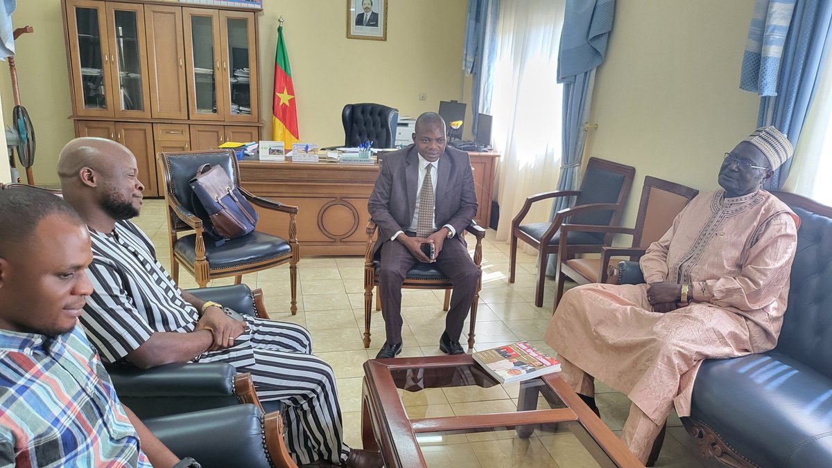 achaleke1's tweet photo. Touch down in the Far North region for a working visit.  I kicked off my engagements with a courtesy visit to the Regional Council President for the Far North region.  We reflected on the current security situation of the region & the great work they are leading towards responding to the challenges faced by young people & communities.   I was inspired by the commitment of the council towards peacebuilding and advancing youth development via job creation,  entrepreneurship, and agribusiness.  @UN_Cameroon @PNUDCameroun @AUC_PAPS @UNFPACameroon @UEauCameroun @lcbc_cblt