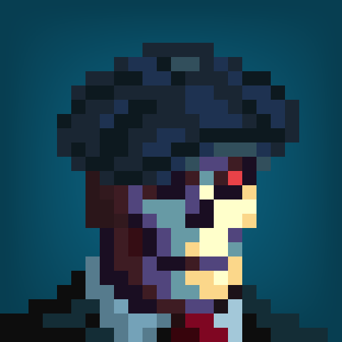Stanfil81342589's tweet photo. Hey  @jackbutcher when collaborate with #GenuineUndead ?   

Your artistic genius combined with the best 24x24 pixel art out there would be the perfect match. https://t.co/HVFT04cfUe