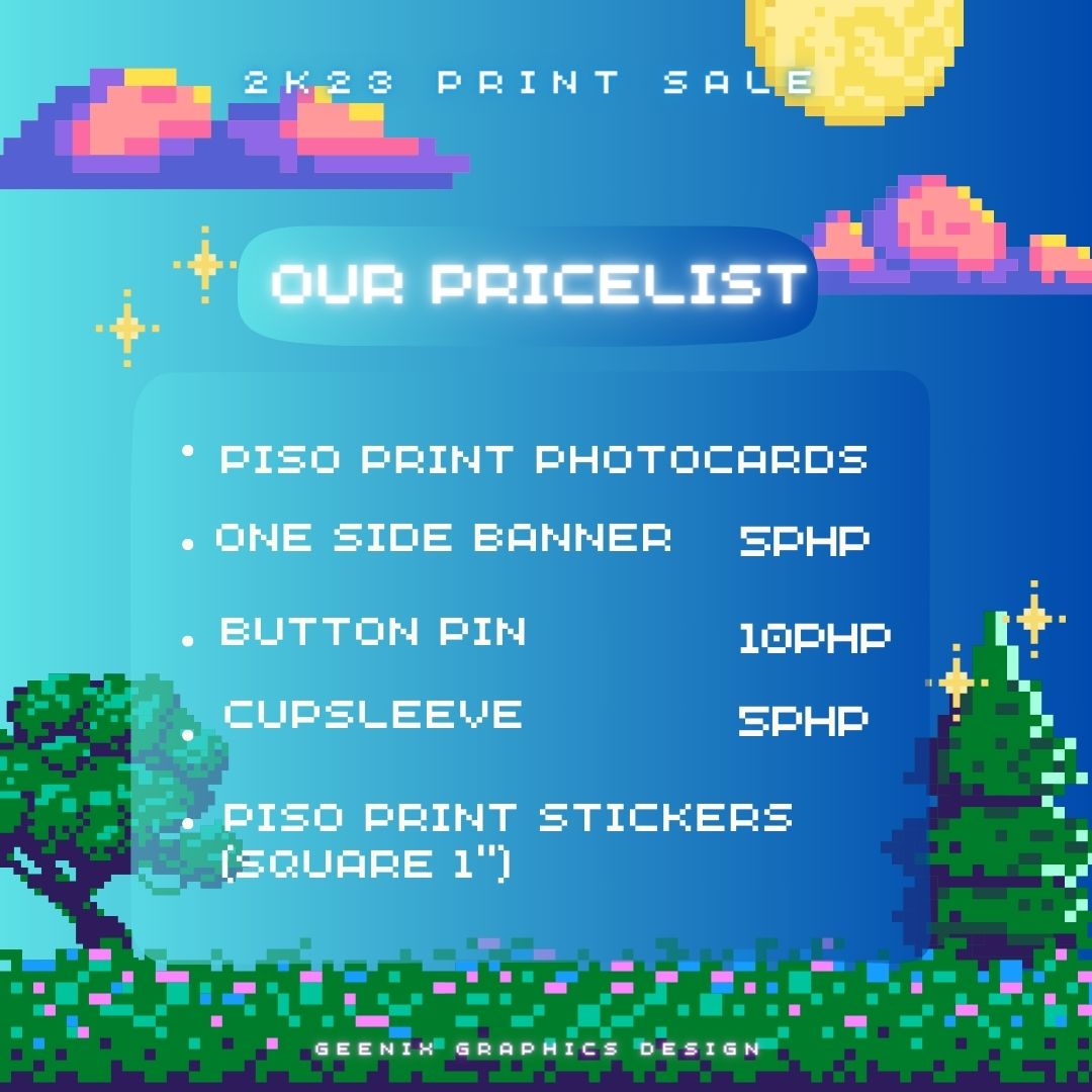 geenixgrafix's tweet photo. [HELP RT | THANK YOU!]

Our annual Ber-month print sale is back!!!!! ~ Check out the customations that are qualified for this months sale. 

Open for customations from November 1 - 30 only. 
Looking forward  working with you this month. 💙

📍 freebies giveaways prints https://t.co/djk63FIgF0