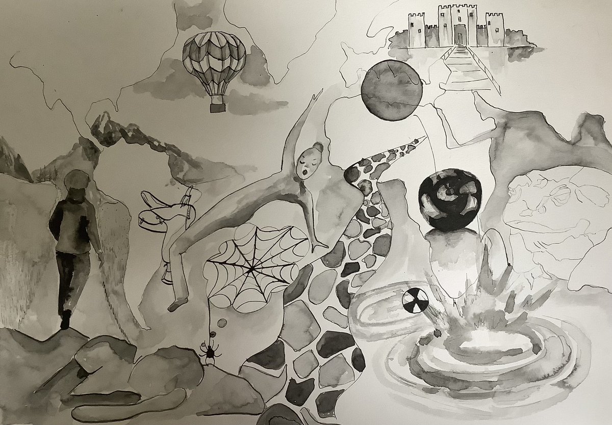 LizeBurgerArt's tweet photo. Some of the Inktober prompts https://t.co/ZlnYTbcRc8
