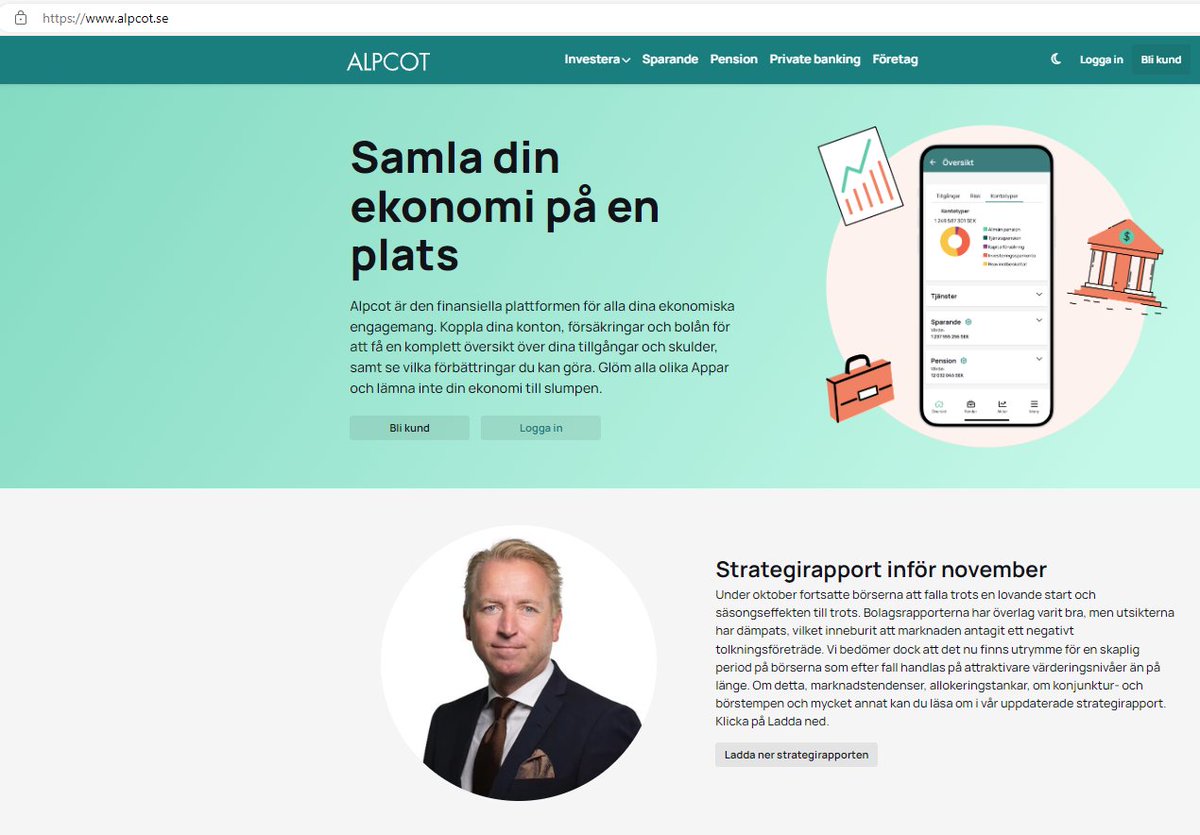 Så var det dags igen. För en ny månad. För en ny strategirapport. Vill du kika in på våra tankar är det bara att klicka på Ladda ned strategirapporten på alpcot.se #Fonder #Aktier <a href="/AlpcotAB/">Alpcot</a>