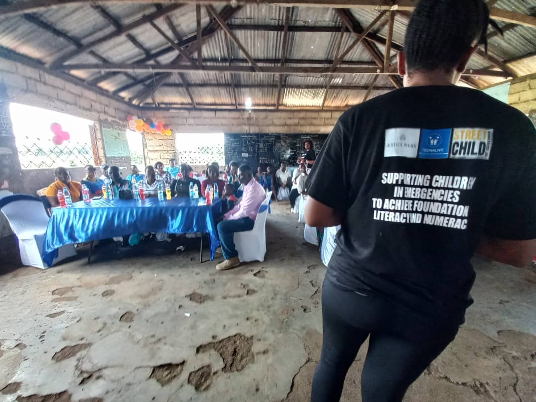 StreetchildCM's tweet photo. #SCOC and local partners #TeenAlive and #JusticeRising have effectively trained 20 teachers and  20 Head Teachers on the Chalkboard  Guides Prototype, to improv foundational learning  outcomes (numeracy and literacy) for crisis affected children. #Chalkboardguides
#StreetChild https://t.co/PDLoCMYoSb