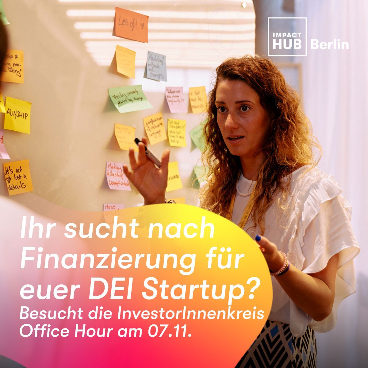 Impact Hub Berlin (@impacthubbln) on Twitter photo 🤝🏻 Gemeinsam mit der <a href="/bethmannbank/">Bethmann Bank</a> organisieren wir den InvestorInnenkreis, um Diversity, Equity und Inclusion Startups bei der erfolgreichen Finanzierung zu unterstützen. 🎯 Fragen über deine Bewerbung? Nehmt an der Office Hour am 07.11. um 17:00 teil. bit.ly/40dBvTT 🤝🏻 Gemeinsam mit der <a href="/bethmannbank/">Bethmann Bank</a> organisieren wir den InvestorInnenkreis, um Diversity, Equity und Inclusion Startups bei der erfolgreichen Finanzierung zu unterstützen. 🎯 Fragen über deine Bewerbung? Nehmt an der Office Hour am 07.11. um 17:00 teil. bit.ly/40dBvTT