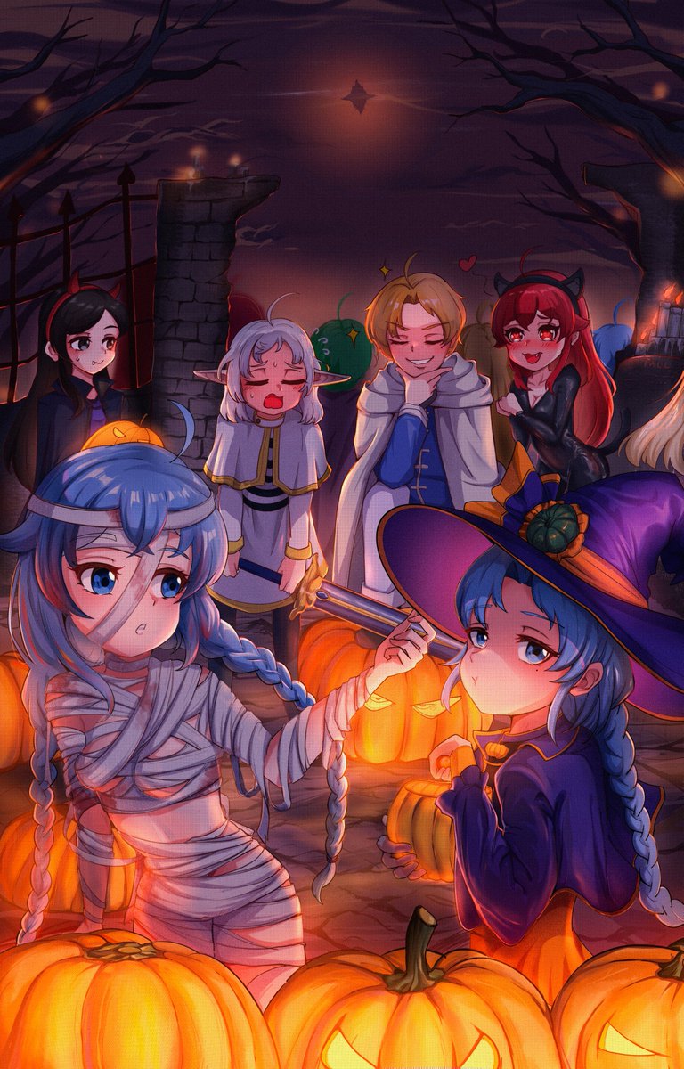 ErisKissaten's tweet photo. Trick or treating🎃
#Halloween #ハロウィン

Illustration by  七尾雁@qiweiyan2
#無職転生 #無職転生FA #MushokuTensei https://t.co/nuwbUlrNkO