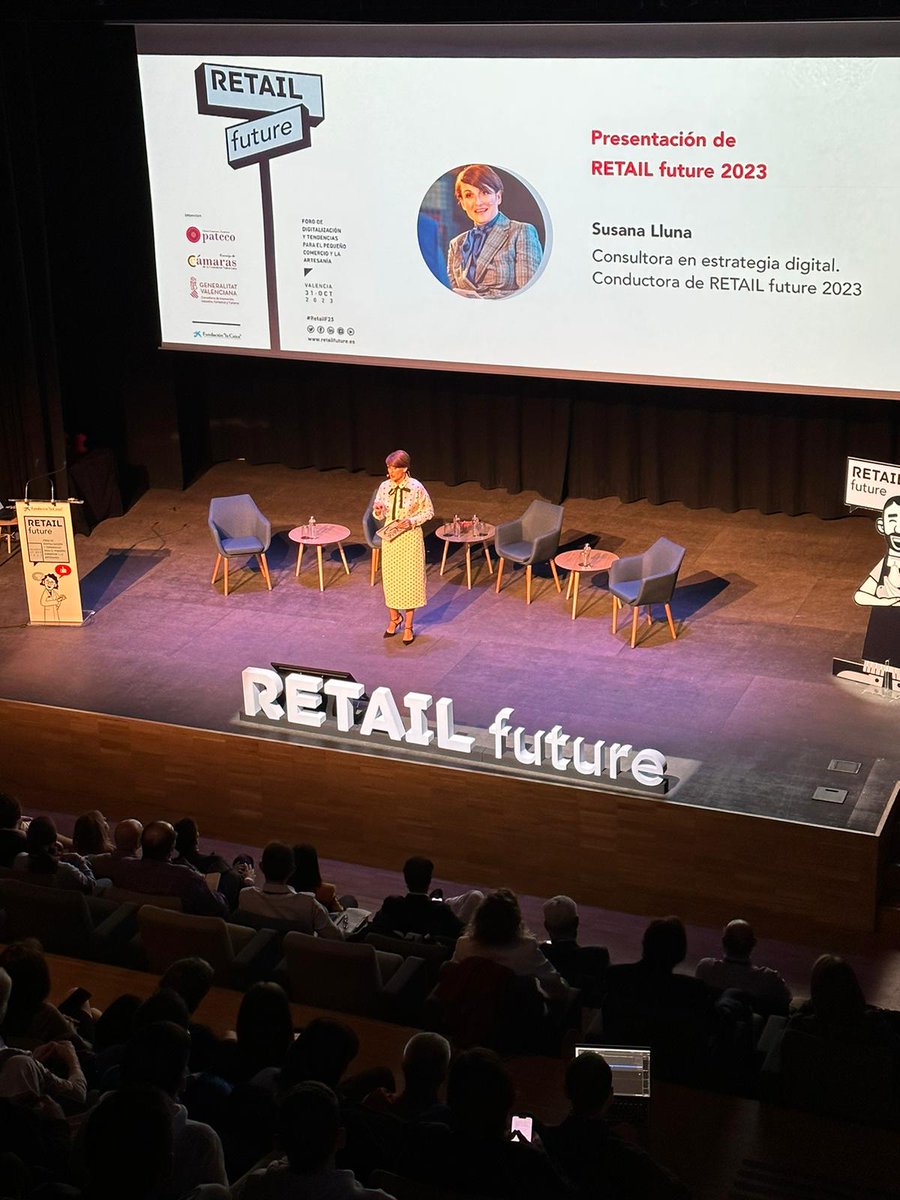 ⚡Así luce nuestro escenario en esta sexta edición del #foro de digitalización y tendencias para el pequeño comercio y la #artesanía

#RetailF23
<a href="/susanalluna/">Susana Lluna</a>