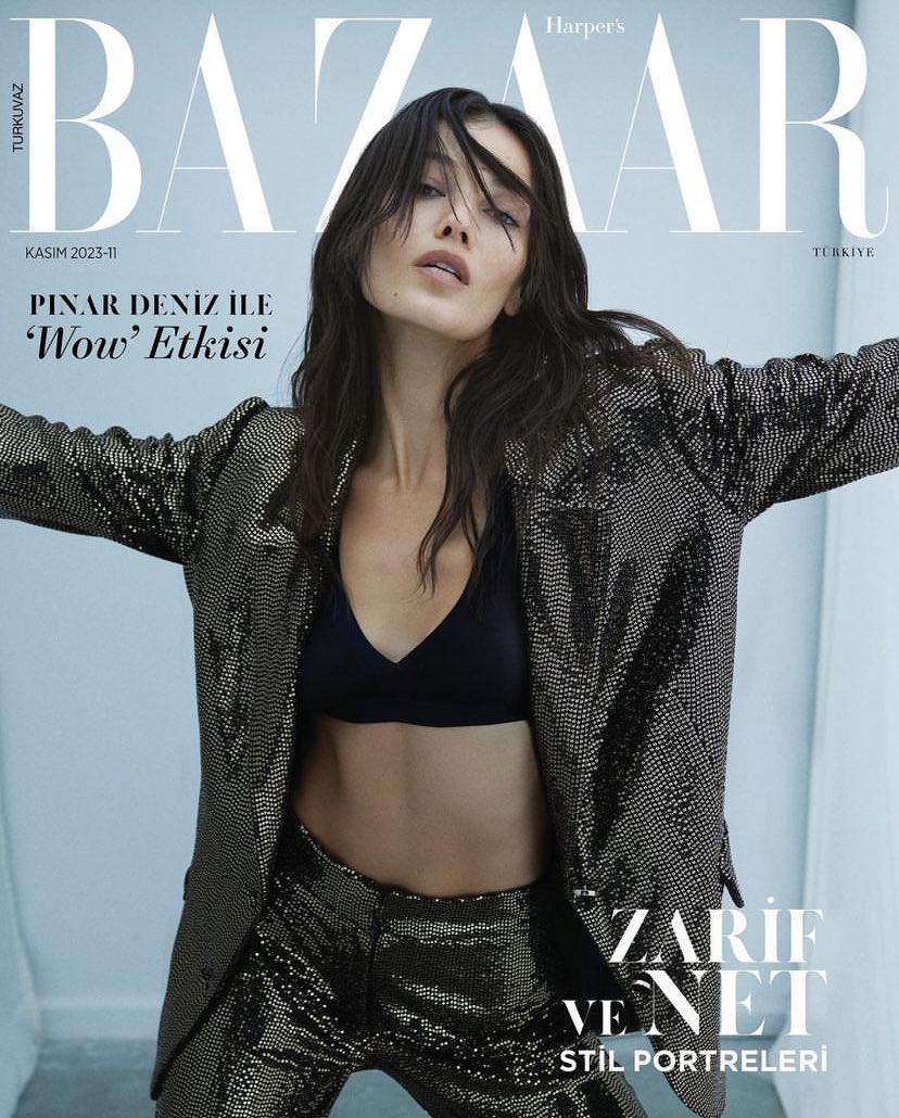 pinardenizfc's tweet photo. #PınarDeniz, "Bazaar Harpers" dergisinin yeni sayısına konuk oldu https://t.co/u1XSyI6Tot
