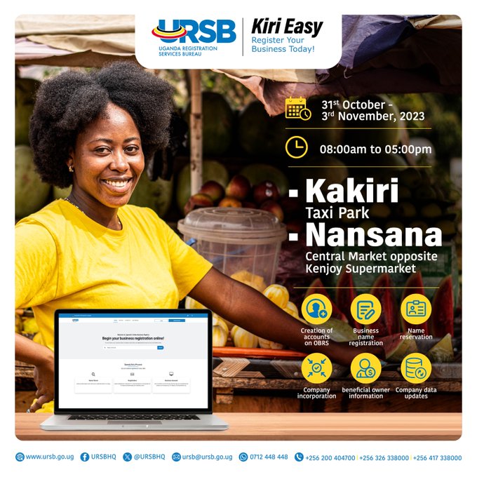 Get immediate assistance with company incorporation, company data updates, and more
#BusinessRegistrationUG