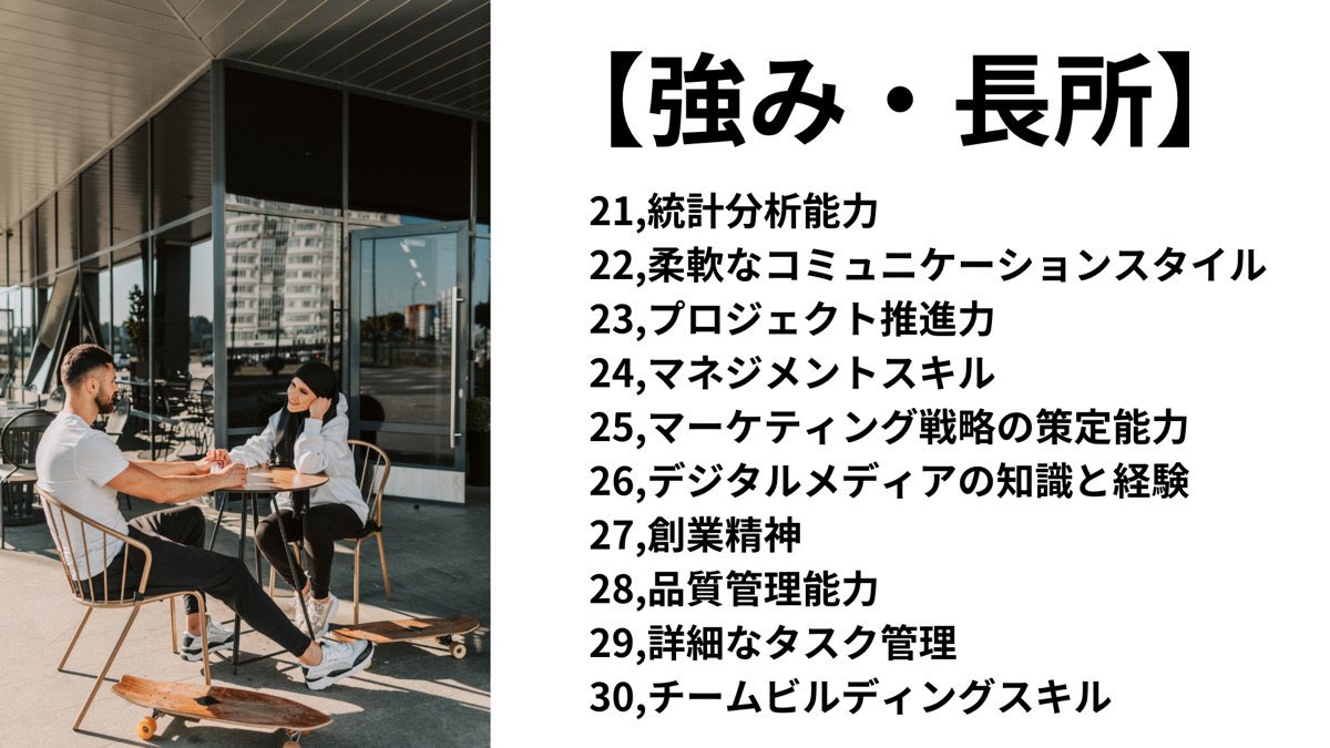 wakamusya_eigyo's tweet photo. 面接で必ず聞かれる「強み」について。
1次面接で高評価だったのはこれ。 https://t.co/kJEkntMinf