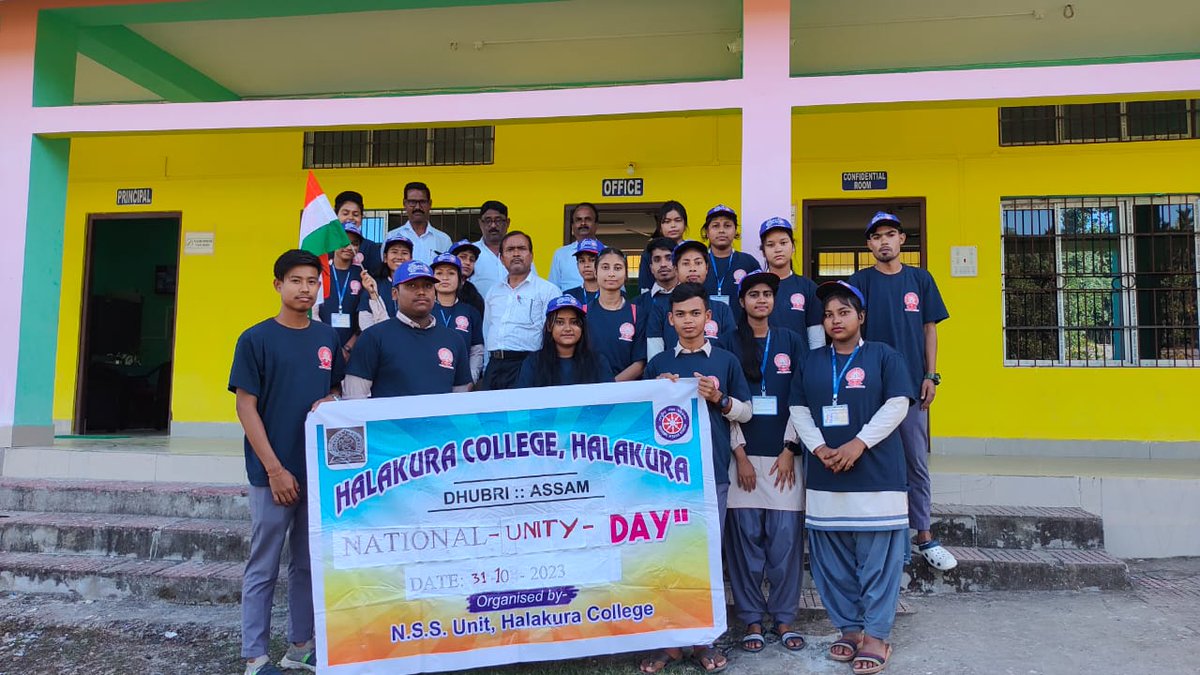nsshalakaura's tweet photo. National Unity Week, 2023, Organised by NSS Unit in Halakura College, Dhubri-Assam, Observed today in which, Dr. A. H. Ahmed, Principal, Mr. A. S.Hazorika, HOD History, Mr. SAAhmed, HOD Arabic &amp; Mr.I.H. Sheikh, https://t.co/gokAenjJwq. &amp; P. O, NSS Unit ,grace the Programme. https://t.co/2ny3H9NA0g