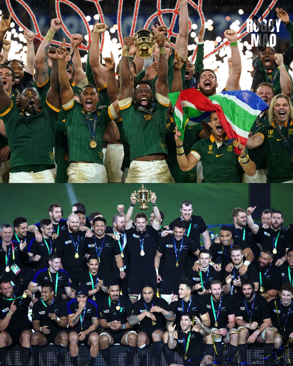 Okay, I'm going to say it. 🇳🇿🇿🇦🏆

The comparisons between the 2015 All Blacks and 2023 Springboks was always going to happen when South Africa went back-to-back (Bok to Bok).

While it is a bit pointless, as they played in different eras, let's compare notes anyway.

The 2015
