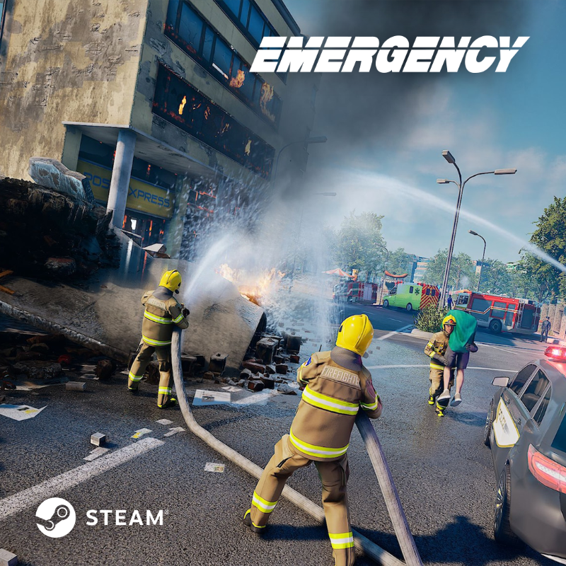 emergency_game's tweet photo. Grab your gear, recruit your squad, and jump into EMERGENCY's new Steam chapter. Play FREE now and be part of the action! Experience the adrenaline of co-op rescues and strategic challenges. 💪🎉 #EMERGENCY #NewOnSteam