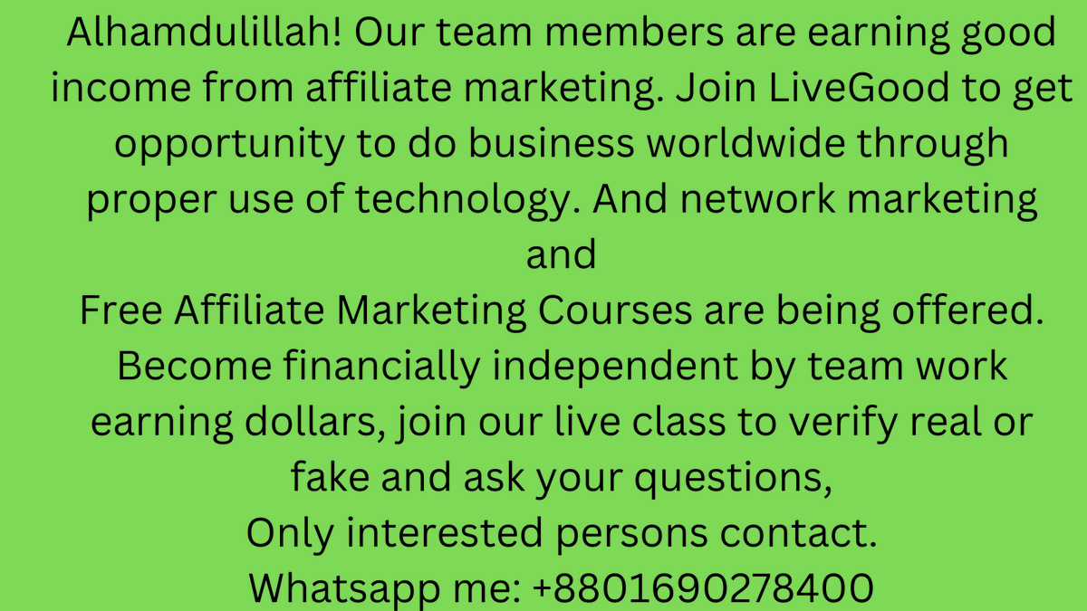 #livegood
#usa
#uk
#canada
#india
#viral
#viralpost
#australia
#onlineearning
#makemonyonline
#affiliatemarketing
#cpamarketing
#digitalmarketing
#networking
#networkmarketing
#realbusiness
#livegoodaffiliate
#nikkithot 
#Orton
#JoshMcDaniels 
#Damian
#Adams 
#JuliusCaesar 
#Detr