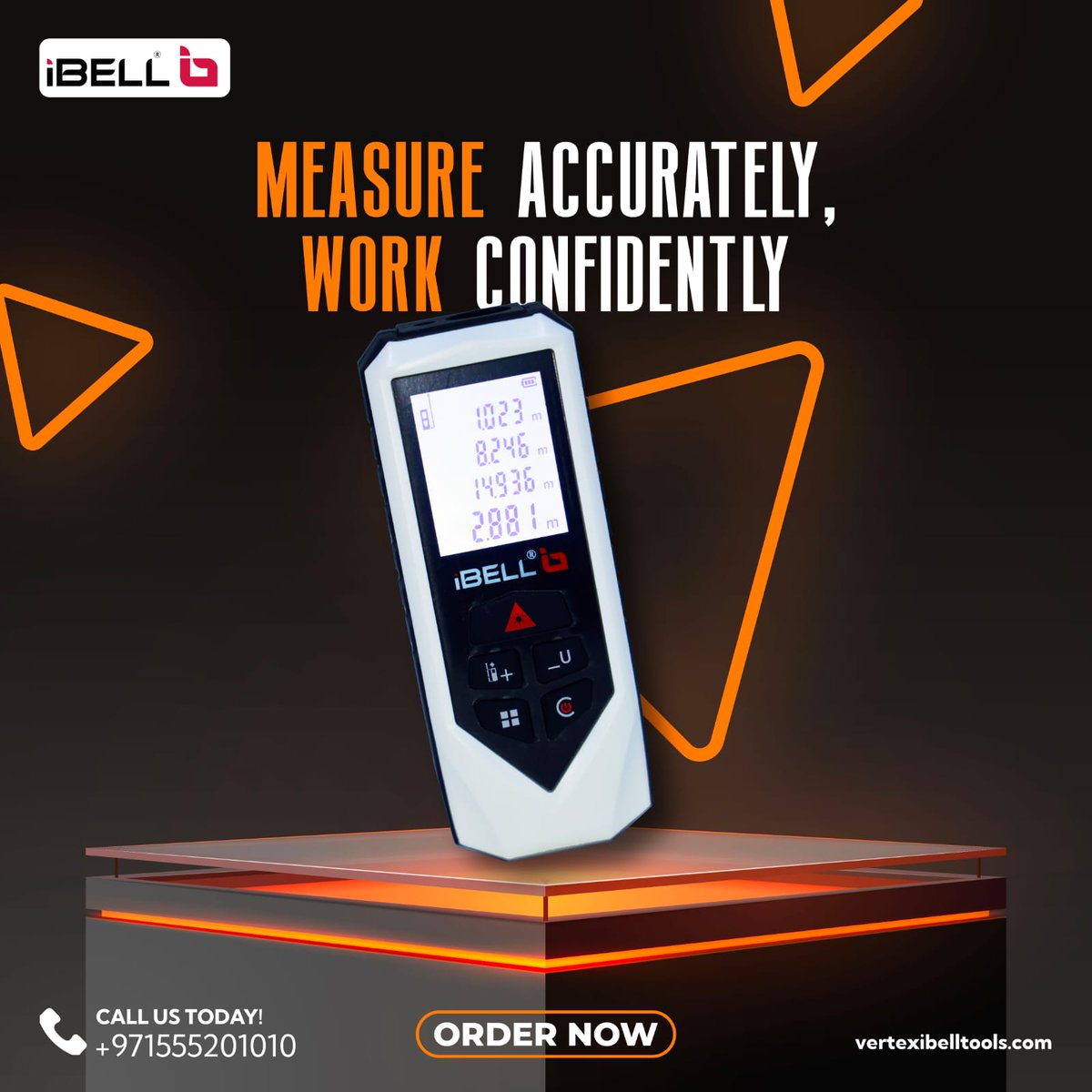 vertexplusme's tweet photo. Precision is paramount, and our laser distance meter ensures it in every measurement. It's not just about accuracy; it's about confidence in your projects.⚙
Measure with precision, build with confidence.📏🛠 
SHOP NOW!!
https://t.co/3mvhnAyp7o
Contact us on : +971 555201010 https://t.co/685AiOnlD6