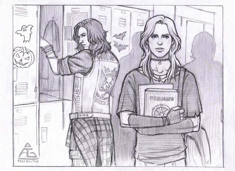 Happy Halloween!🎃
#kylux #kyluxart #kyloren #bensolo #armitagehux #generalhux #huxlo #kyloxhux #witchau 
#highschoolau #traditionalart