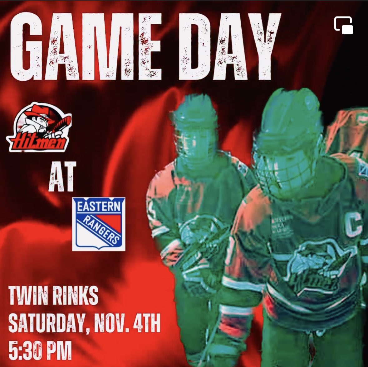 We know you can’t wait to hang out with your U13 AAA Hitmen team at the dance on Nov. 10th but leading up to that come cheer them on this Saturday night at the season opener against the U13 AAA Rangers!!!!