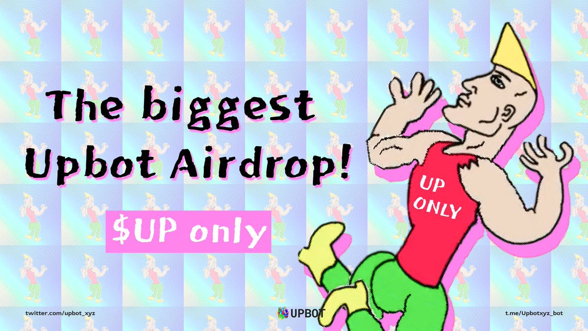 upbot_xyz's tweet image. 🚀The biggest $UP Token Airdrop!!!🚀

Enter here👇
forms.gle/iLACUc73LcidYX…

The total number of wallet addresses chosen to receive the $UP airdrop will be equal to the number of RT this post gets, so don&apos;t forget to RT❤️

Rules:
- Follow @upbot_xyz 
- Add #Upbot $UP to your X…