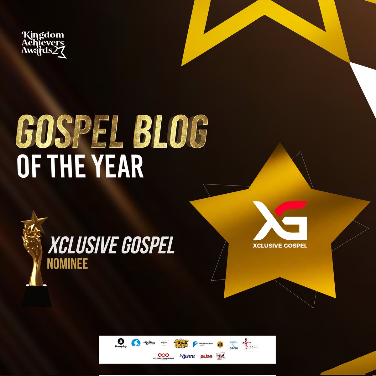 Praiseworld Radio - @PRAISEWORLD_
Kingdomboiz - @kingdomboiz
Exclusive Gospel - @XclusiveGospel

Click the link on our bio to vote.

#KAA2023 #thekingdomachieversawards #gospelawards #nigeriagospelawards #gospel #kingdom