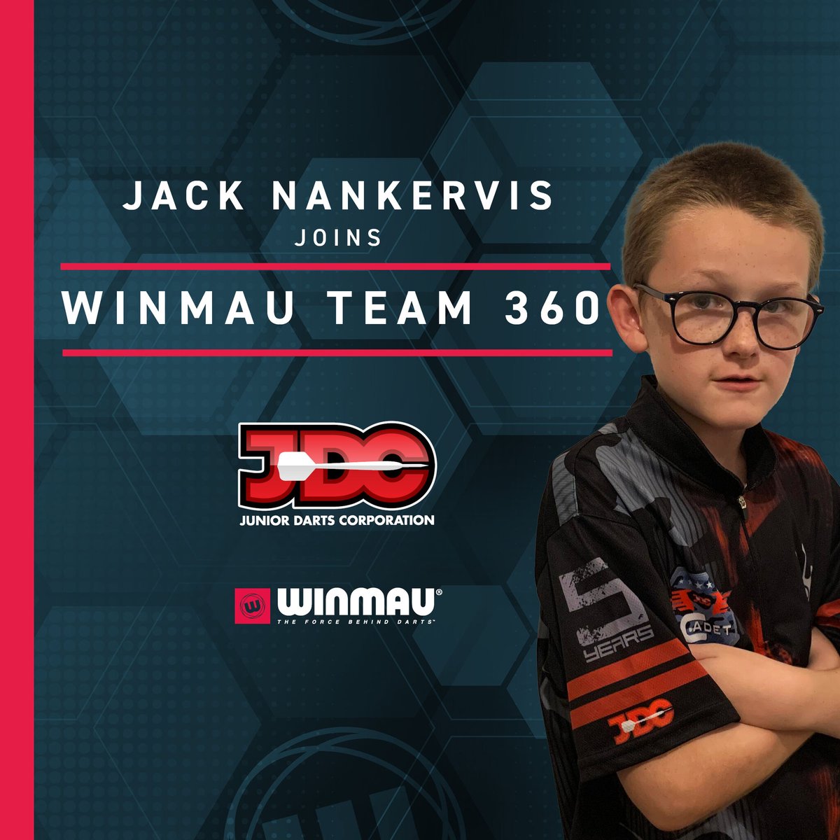 🎯| Winmau Team 360 are pleased to announce the new signing of Jack Nankervis!!

Jack is a player to watch out for in the future!

⏭️ winmau.com/news/post/jack…