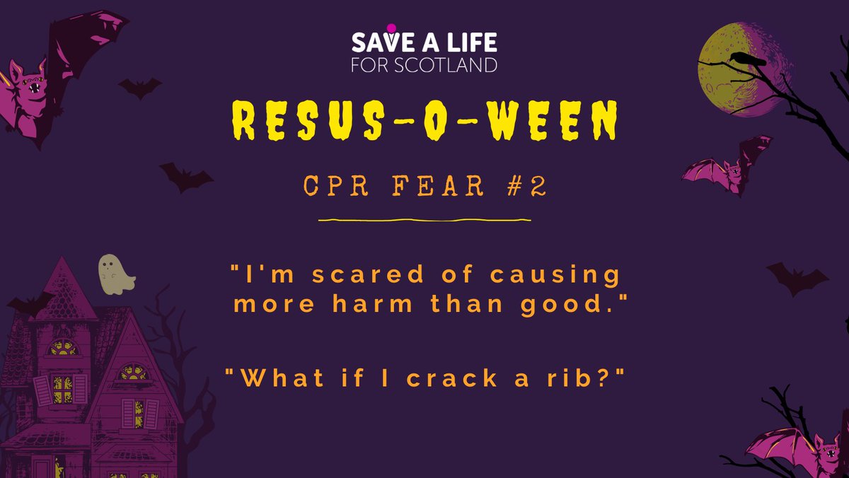 Effective chest compressions whilst performing CPR can lead to a broken rib or some other injury but it’s important to remember that bones can heal over time whereas death from cardiac arrest is irreversible.

Find out more: ow.ly/viUU50Q27YW #CPR <a href="/SaveALifeScot/">SaveALifeForScotland</a>