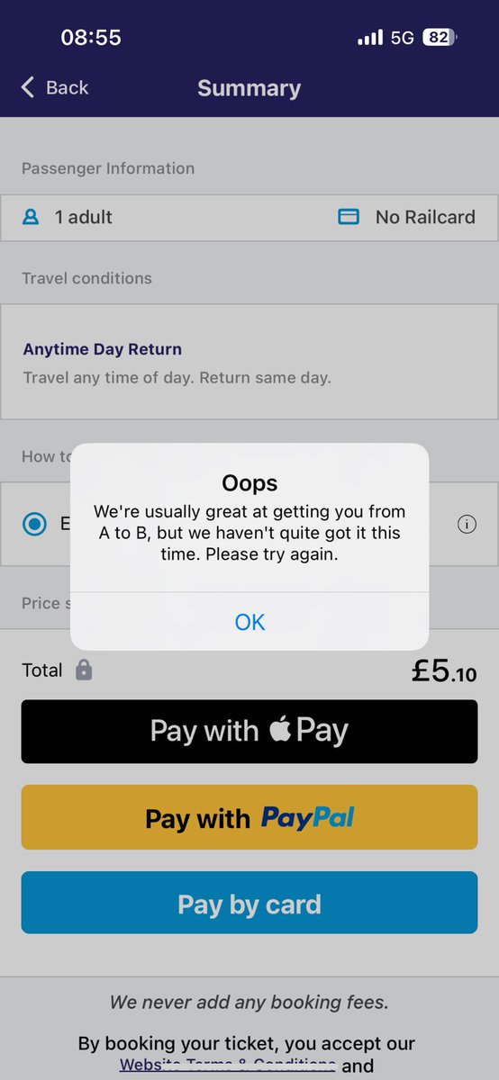 8 attempts before the payment went through . <a href="/northernassist/">NORTHERN 🚆</a> . Is there an app glitch or is it just me ?