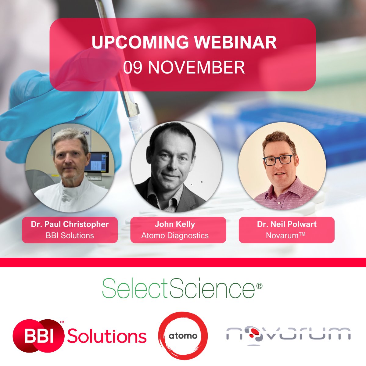 bbi_solutions's tweet image. Hear from the experts on user journeys in lateral flow testing! Join us for a webinar discussing the wing-to-wing capabilities provided by BBI and its preferred partners; Novarum™ technology and Atomo Diagnostics for unmatched usability and performance 👉 loom.ly/pHDkELc