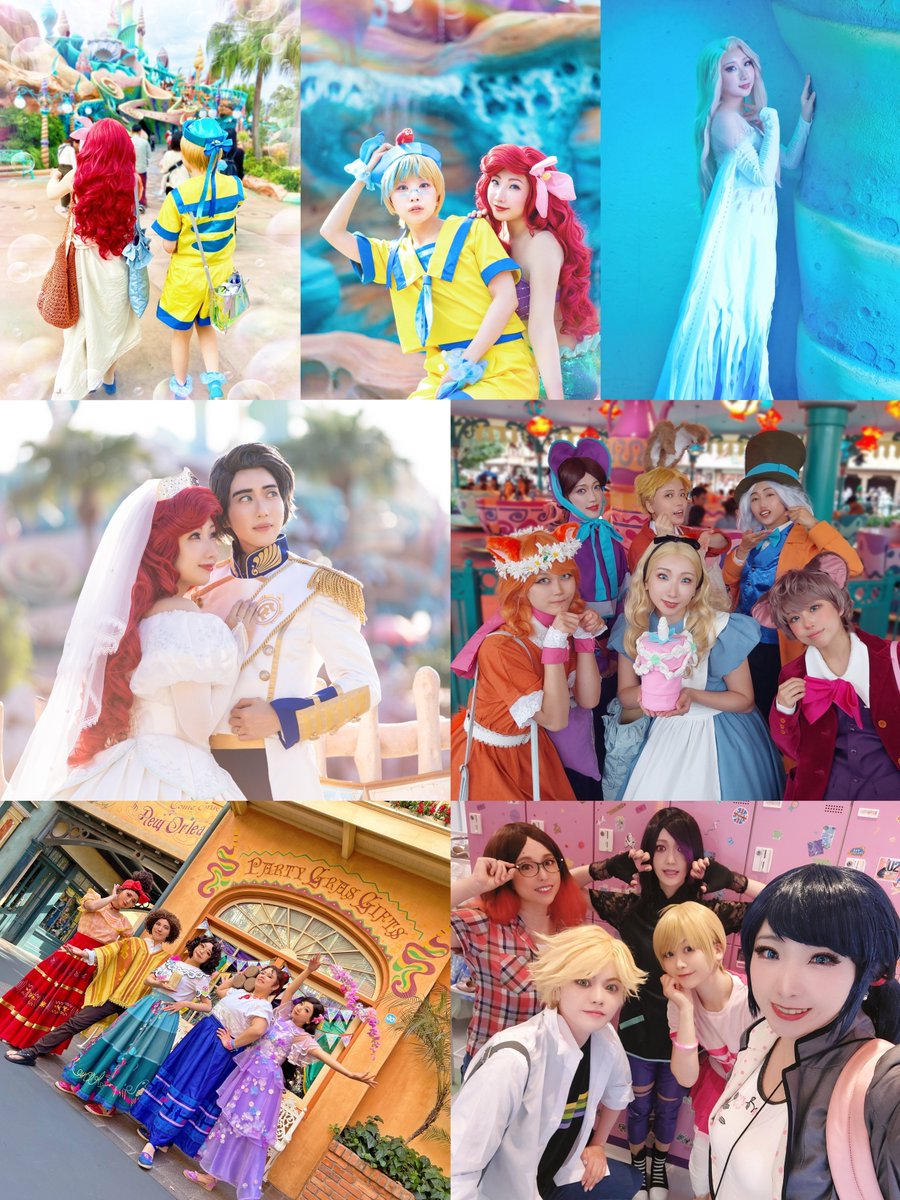 #Dハロ仮装2023
11日で多分14着くらいできました🎃
一緒にインしてくれた人も会ってくれた人も本当にありがとうございました！
今年も最高に楽しいハロウィンでした！