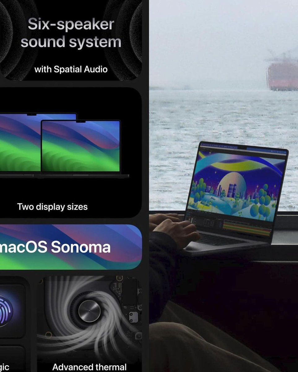 11_twenty2's tweet image. Apple just announced the new M3 powered 14 inch and 16 inch MacBook Pro models now available in this space gray (dark) colour. 👻 

#apple #macbookpro2023 #m3max